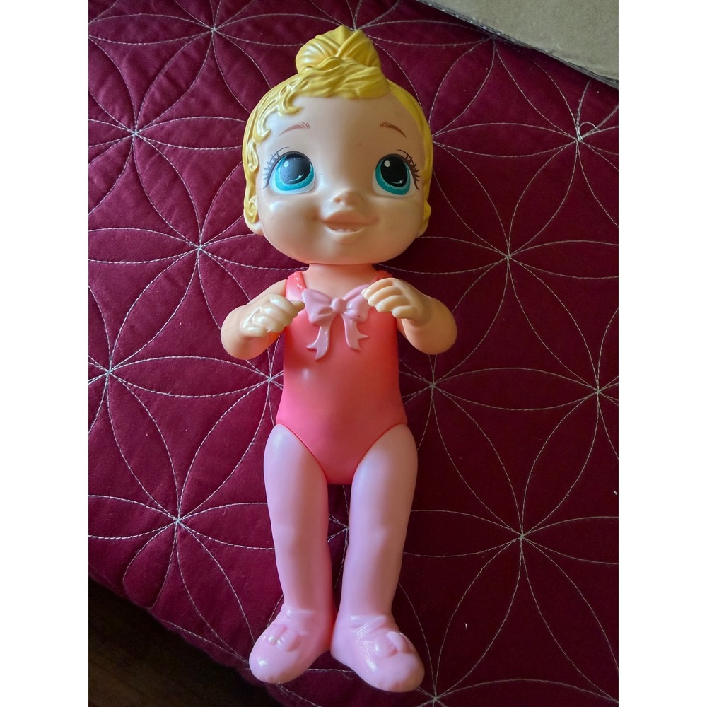 Hasbro Baby Alive Lil Ballet Star Doll Blonde Pink Leotard F1272 2021 10 inch